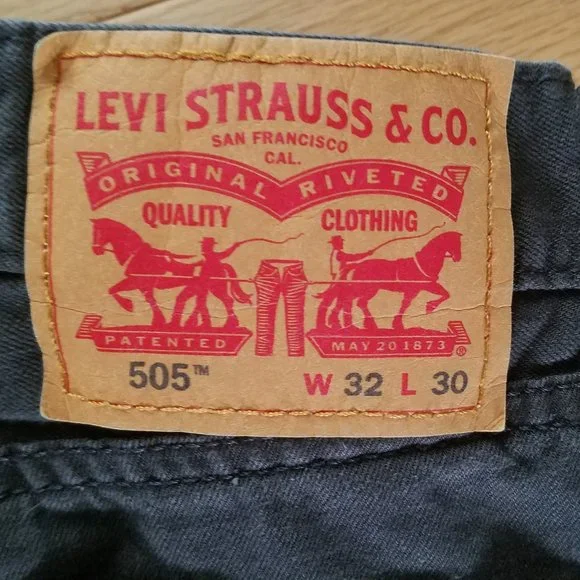 Levi’s 505 Jeans -Men's - Grey - 32" W - Picture 4 of 6